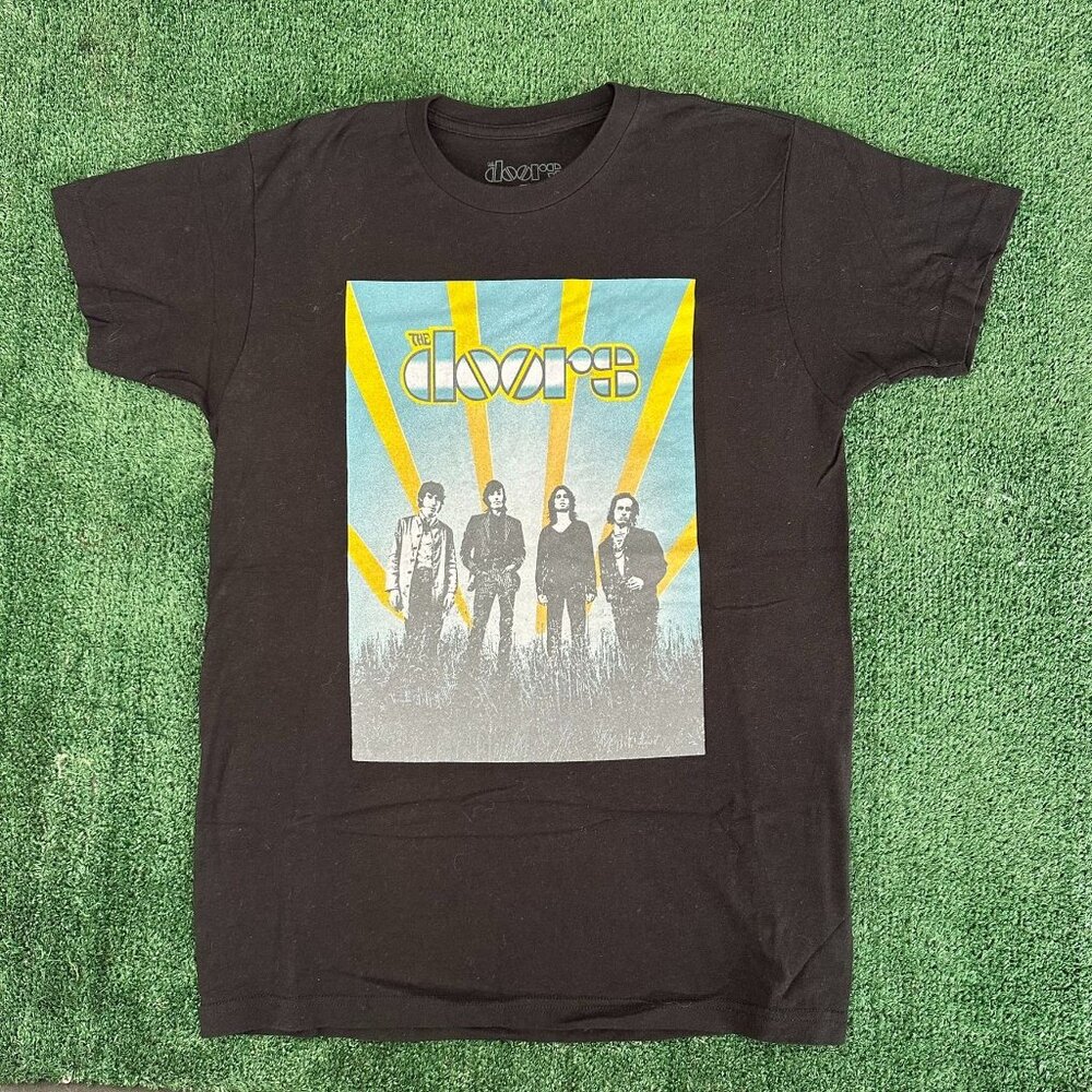The Doors Jim Morrison T-Shirt Psychedelic Rock Retro 60s Band Black M Hippie